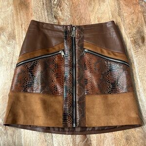 Women’s River Island High Waist Zip Up Skirt